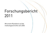 ZeMKI_Forschungsbericht_2011_Cover_Web