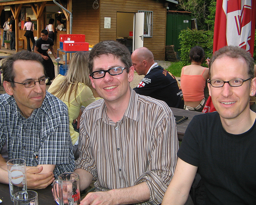 Das Gründungsteam des IMKI/ZeMKI: Prof. Dr. Winfried Pauleit, Prof. Dr. Andreas Hepp und Prof. Dr. Andreas Breiter (v.l.n.r.)