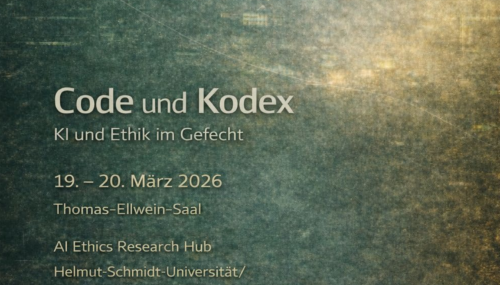 Das Bild ist das Poster der Konferenz mit dem Titel der Konferenz und einigen Infos auf einem grün goldenen Hintergrund